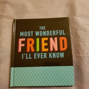 The Most Wonderful Friend I'll Ever Know greeting card booklet NWT